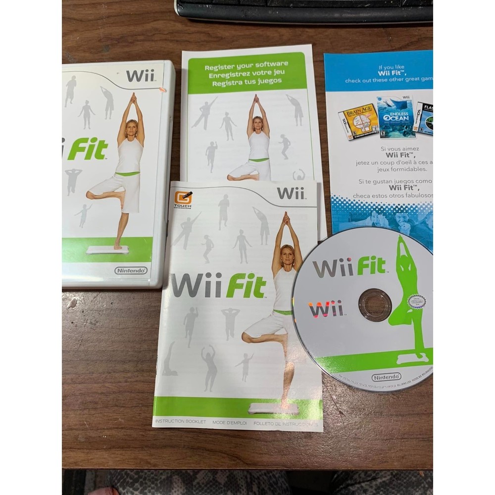 Wii Fit Nintendo Video Game Exercise Fitness Made Fun Manuals Complete Tested!